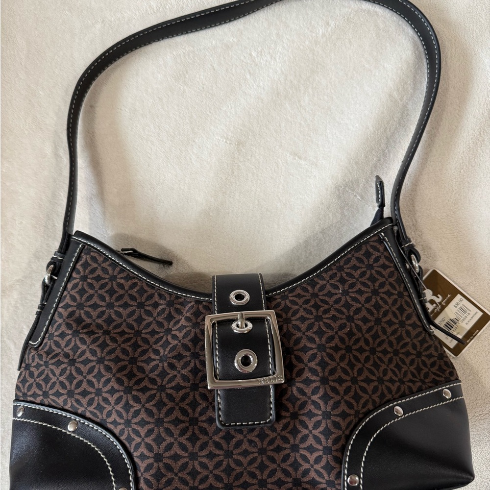 NWT Relic Black and Brown Patterned Shoulder Bag